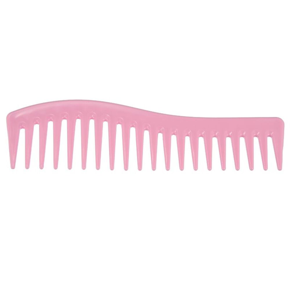 Wide Tooth Hair Comb All Purpose Detangling Plastic Pink
